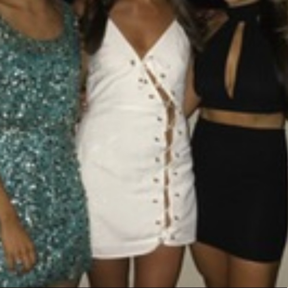 By The Way Open Tie Mini Spaghetti Strap Dress